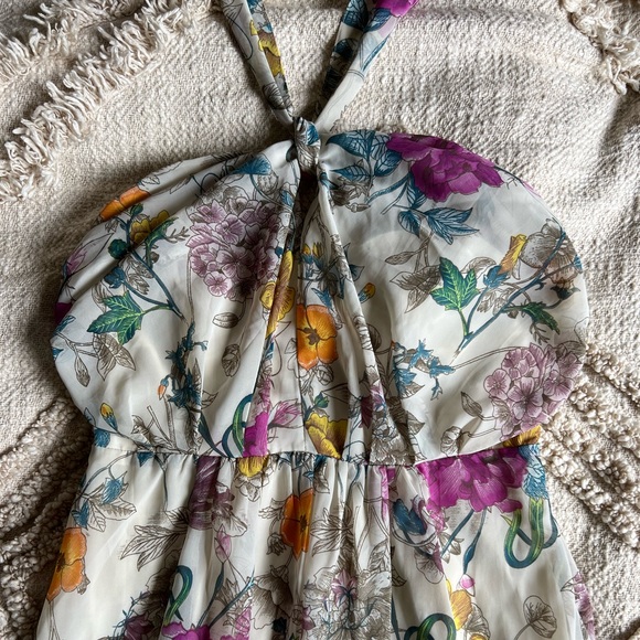 H&M Floral Maxi Dress - sz 6 - Picture 2 of 6